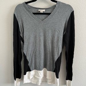 COLORBLOCKED LOFT SWEATER